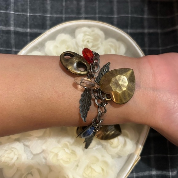 Gold and Silver Fantasy-Inspired Wrap Bracelet - Picture 2 of 2